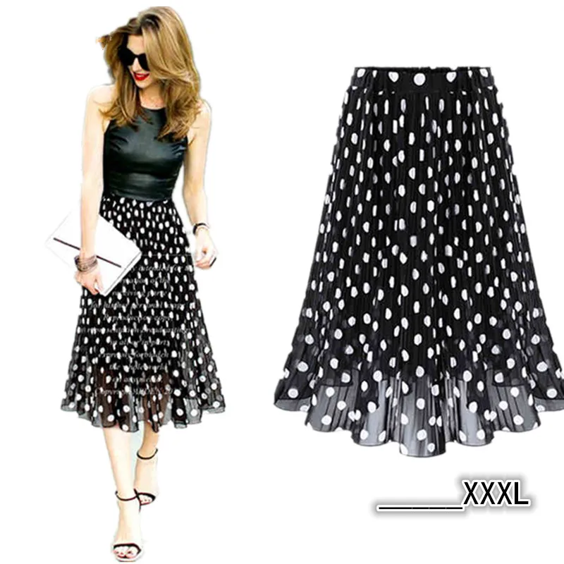 Clobee 2018 Summer Chiffon polka dot skirt female black dots in the long waisted pleated skirt beach Jurken 2018 zomer dames
Clobee 2018 Summer Chiffon polka dot skirt female black dots in the long waisted pleated skirt beach Jurken 2018 zomer dames