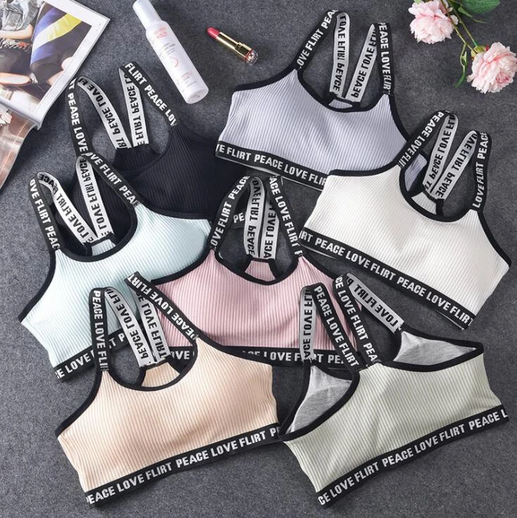 Cotton Fashion Letter Printed Bra Top Fitness Bra Bralette Underwear Wire Free Padded Tops For Women Sexy Crop Tops Brassiere
Cotton Fashion Letter Printed Bra Top Fitness Bra Bralette Underwear Wire Free Padded Tops For Women Sexy Crop Tops Brassiere