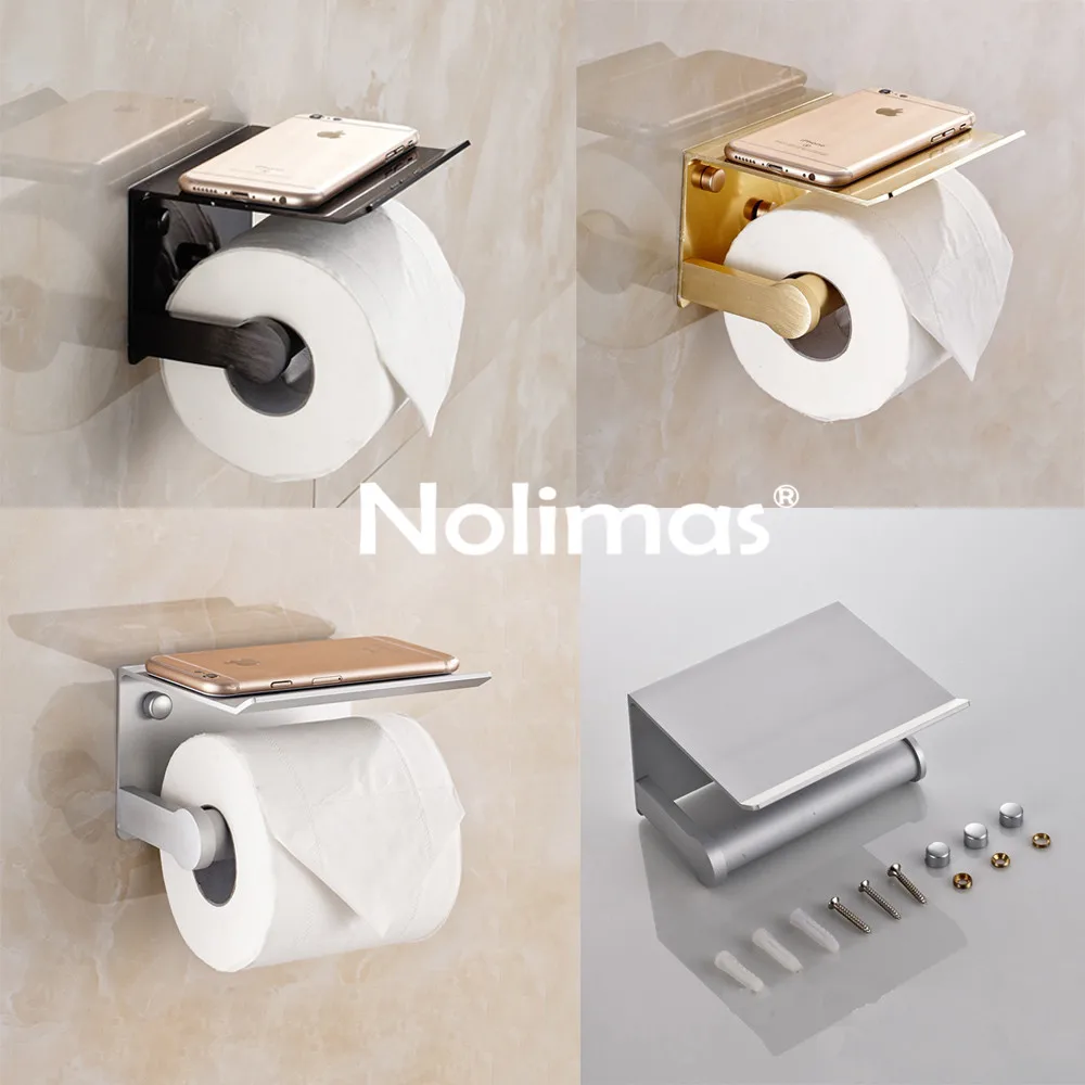 New Arrival Multi-function Toilet Paper Holder Aluminum Bathroom Shelf with Ashtray Phone Holder Bathroom Accessories
New Arrival Multi-function Toilet Paper Holder Aluminum Bathroom Shelf with Ashtray Phone Holder Bathroom Accessories