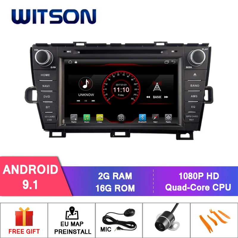 WITSON Android 9.1 System GPS Navigation Car DVD Player GPS For TOYOTA PRIUS (Left Driver Version) Built-in WiFi Module
WITSON Android 9.1 System GPS Navigation Car DVD Player GPS For TOYOTA PRIUS (Left Driver Version) Built-in WiFi Module