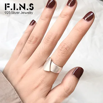 F.I.N.S Minimalism Design Brushed Matte Open Rings 925 Sterling Silver Fashion For Women 2019 Finger Ring Silver 925 Jewelry
F.I.N.S Minimalism Design Brushed Matte Open Rings 925 Sterling Silver Fashion For Women 2019 Finger Ring Silver 925 Jewelry