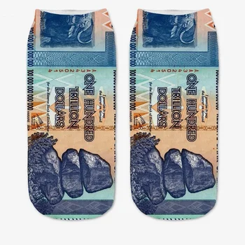 RUNNING CHICK trillion 3d digital printing socks invisible socks
