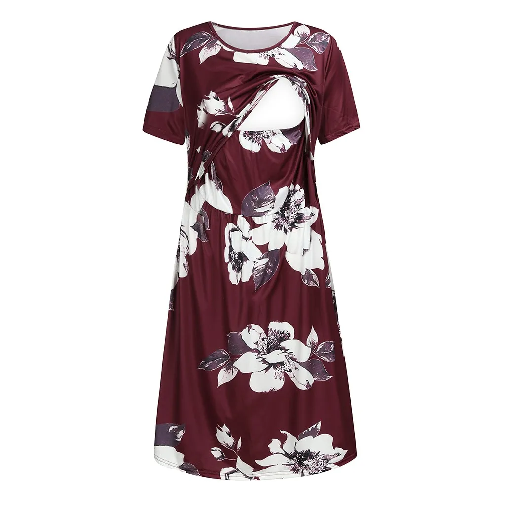 Pregnant Woman Dress Maternity Short Sleeve Floral Print Nursing Sundress Breastfeeding Dress Clothe For Pregnant Women XL z0504
Pregnant Woman Dress Maternity Short Sleeve Floral Print Nursing Sundress Breastfeeding Dress Clothe For Pregnant Women XL z0504