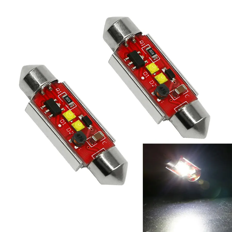 2PCS 10W Canbus Error Free Dome C5W 5W * 2 36mm 39mm 41mm 6000K Led Festoon Lamps Auto Car License Plate Lamps White
2PCS 10W Canbus Error Free Dome C5W 5W * 2 36mm 39mm 41mm 6000K Led Festoon Lamps Auto Car License Plate Lamps White
