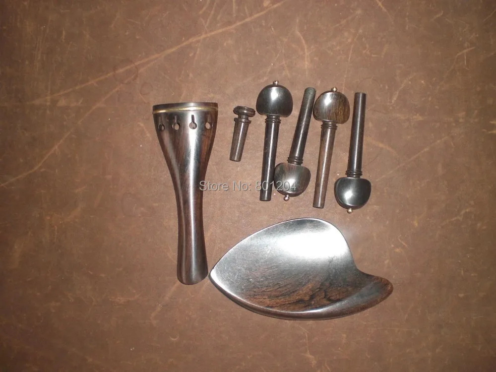 1 Set Quality Ebony Violin fitting 4/4, Violin parts 0402# without chin rest holes
1 Set Quality Ebony Violin fitting 4/4, Violin parts 0402# without chin rest holes