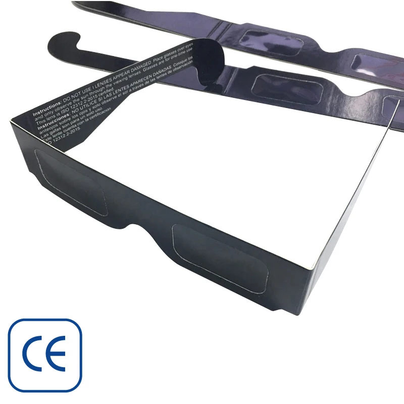 200pcs/lot Solar Eclipse Glasses paper frame protect your eyes Solar Eclipse CE certified safety acording to EN12312-2:2015
200pcs/lot Solar Eclipse Glasses paper frame protect your eyes Solar Eclipse CE certified safety acording to EN12312-2:2015
