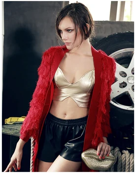 Hitz European leg of European and American female coat long paragraph Slim V-neck long-sleeved fur coat S M L XL free shipping
Hitz European leg of European and American female coat long paragraph Slim V-neck long-sleeved fur coat S M L XL free shipping