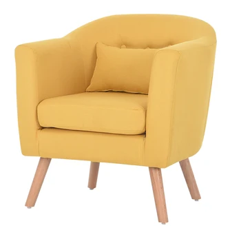 Modern Sofa 1 Single Seat Simple Design Living Room Furniture Leisure Armchair Single Couch Linen Upholstery and Wooden Legs
Modern Sofa 1 Single Seat Simple Design Living Room Furniture Leisure Armchair Single Couch Linen Upholstery and Wooden Legs