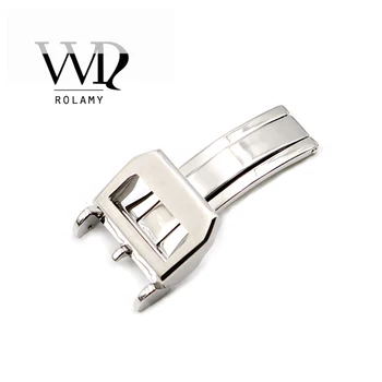 Rolamy 18mm Watch Band Strap Deployment Buckle Clasp Stainless Steel Silver Polished Brushed Watchband Accessories Watch Clasp
Rolamy 18mm Watch Band Strap Deployment Buckle Clasp Stainless Steel Silver Polished Brushed Watchband Accessories Watch Clasp
