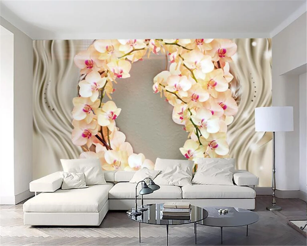 Beibehang custom wallpaper 3D silk orchid flower wall mural wallpaper modern home living room background decoration 3d wallpaper
Beibehang custom wallpaper 3D silk orchid flower wall mural wallpaper modern home living room background decoration 3d wallpaper