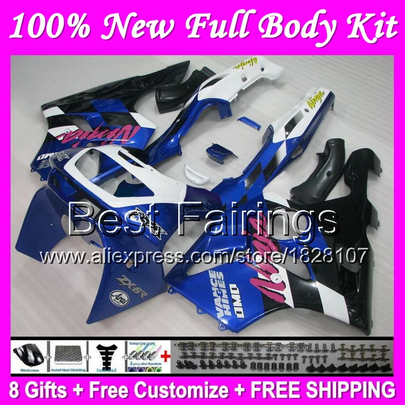 Blue black Fairing For KAWASAKI NINJA ZX6R 94-97 ZX 6R 636 Blue black B1 ZX636 ZX-6R 94 95 96 97 1994 1995 1996 1997 +Decal
Blue black Fairing For KAWASAKI NINJA ZX6R 94-97 ZX 6R 636 Blue black B1 ZX636 ZX-6R 94 95 96 97 1994 1995 1996 1997 +Decal