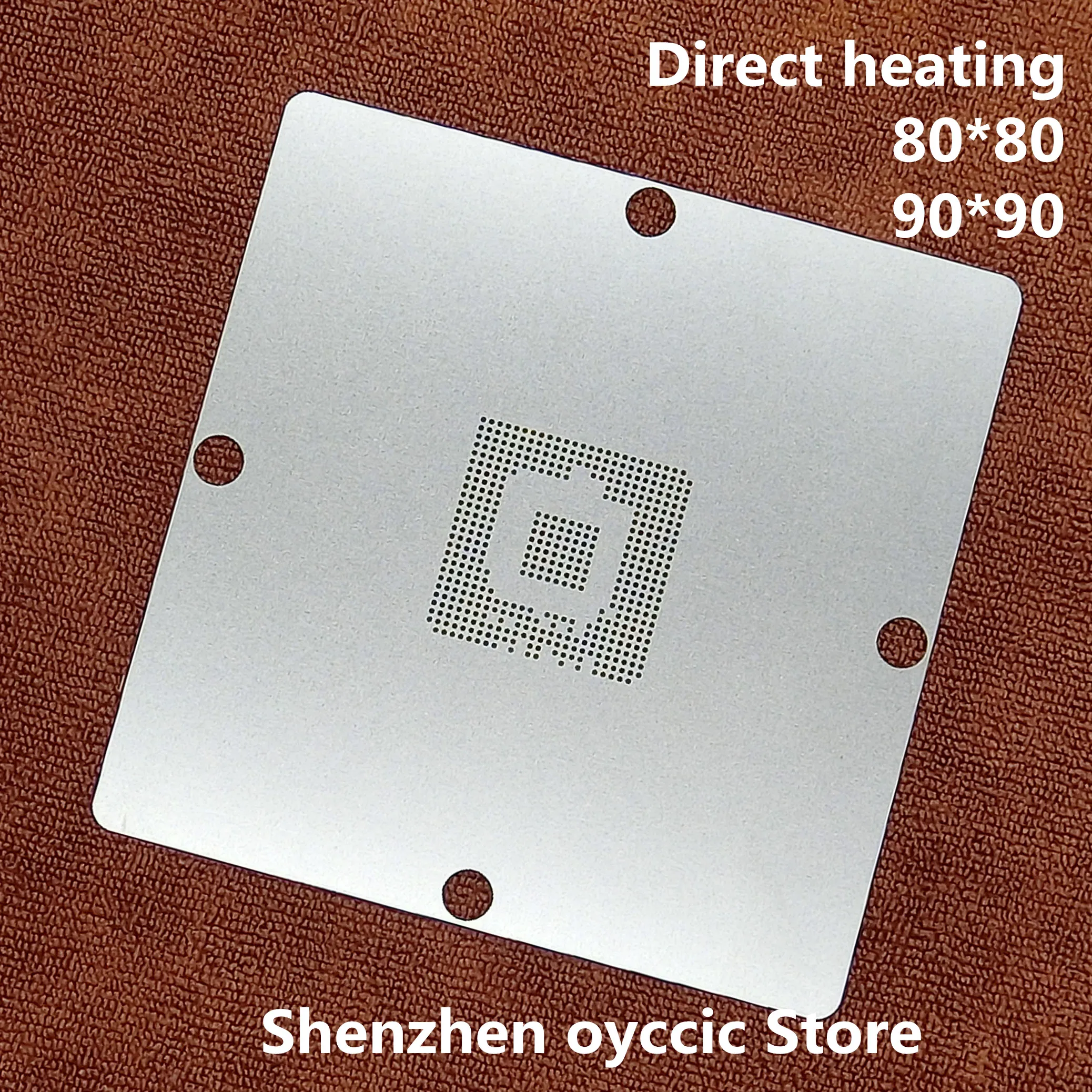 Direct heating 80*80 90*90 MT3360BICG MT3360KOCG MT3360KNCG MT3360JICG MT3360 BGA Stencil Template
Direct heating 80*80 90*90 MT3360BICG MT3360KOCG MT3360KNCG MT3360JICG MT3360 BGA Stencil Template
