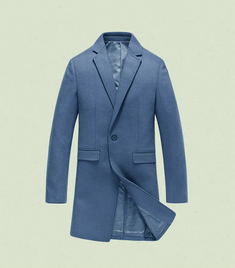 2018 Winter Men's British style jacket lapel wool coat long paragraph men Slim woolen coat tide abrigo hombre XD356
2018 Winter Men's British style jacket lapel wool coat long paragraph men Slim woolen coat tide abrigo hombre XD356