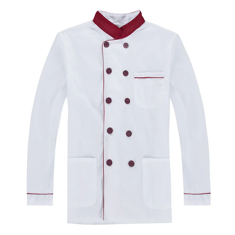 Chef clothing long sleeve men and women uniforms canteen restaurant hotel cake room kitchen clothing fall and winter clothes
Chef clothing long sleeve men and women uniforms canteen restaurant hotel cake room kitchen clothing fall and winter clothes