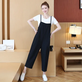 Preppy Style Overalls For Women Cotton And Linen Loose Two Piece Set Casual Flax Jumpsuit Brief Two Piece Sets Womens Summer
Preppy Style Overalls For Women Cotton And Linen Loose Two Piece Set Casual Flax Jumpsuit Brief Two Piece Sets Womens Summer