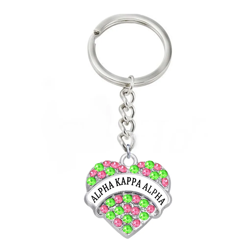 Mix colorful green pink crystal AKA keychain metal alloy Greece society alpha sorority keychains custom pendant jewelry gift
Mix colorful green pink crystal AKA keychain metal alloy Greece society alpha sorority keychains custom pendant jewelry gift