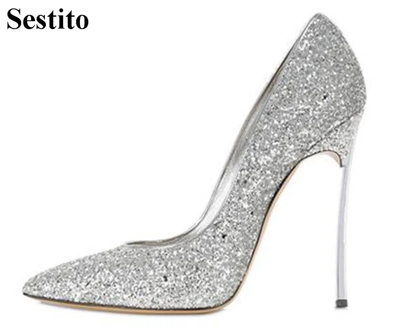 2018 Fashion Solid Bling Pointed Toe High Heel Women Pumps Spring/Autumn Shallow Super High Thin Heels Dress Shoes Slip-on Shoes
2018 Fashion Solid Bling Pointed Toe High Heel Women Pumps Spring/Autumn Shallow Super High Thin Heels Dress Shoes Slip-on Shoes