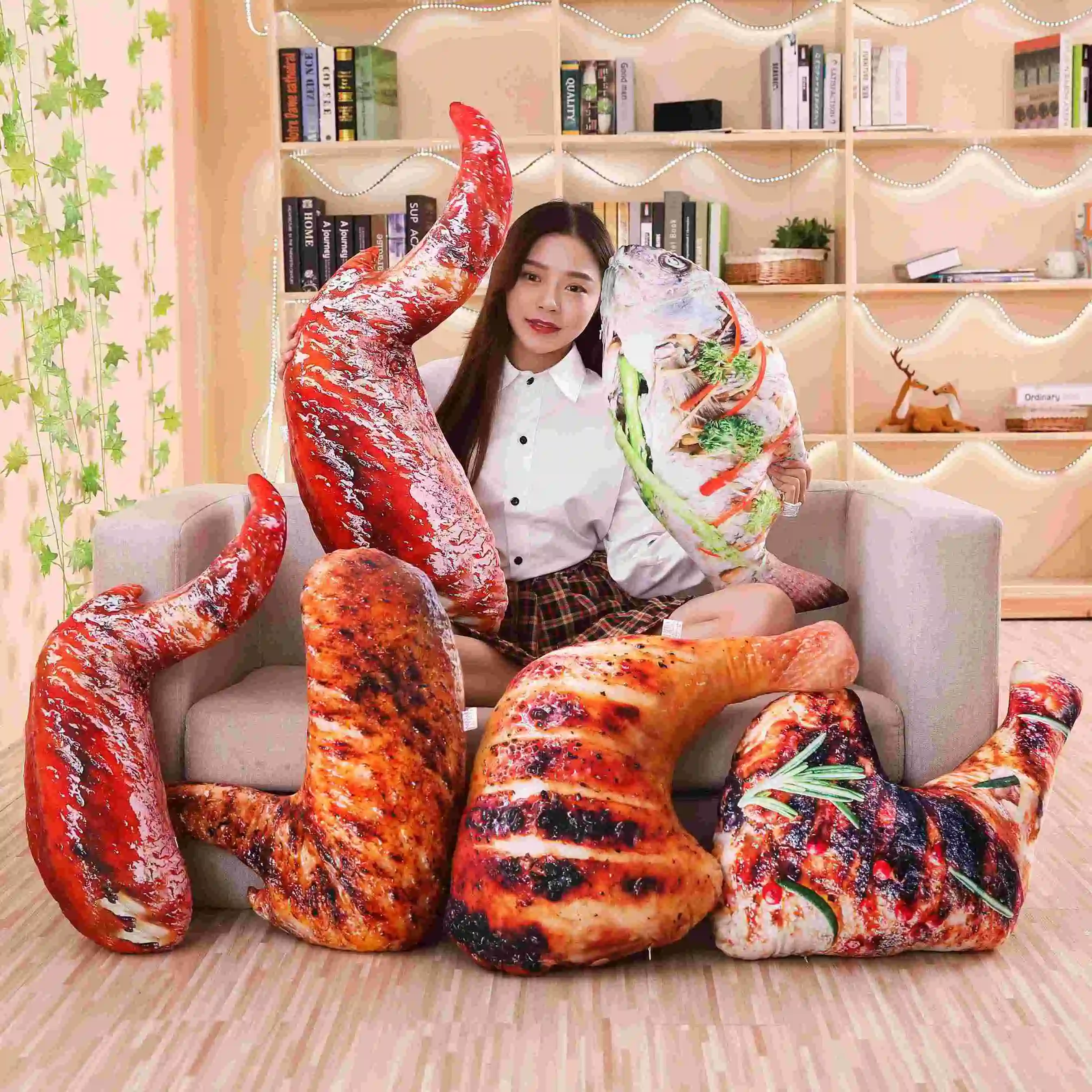 Simulation Food Plush Pillow Chicken Fish Soft Stuffed Pillow Fun Cushion Plush Food Toy Sofa Creative Decorative Pillow Gift
Simulation Food Plush Pillow Chicken Fish Soft Stuffed Pillow Fun Cushion Plush Food Toy Sofa Creative Decorative Pillow Gift