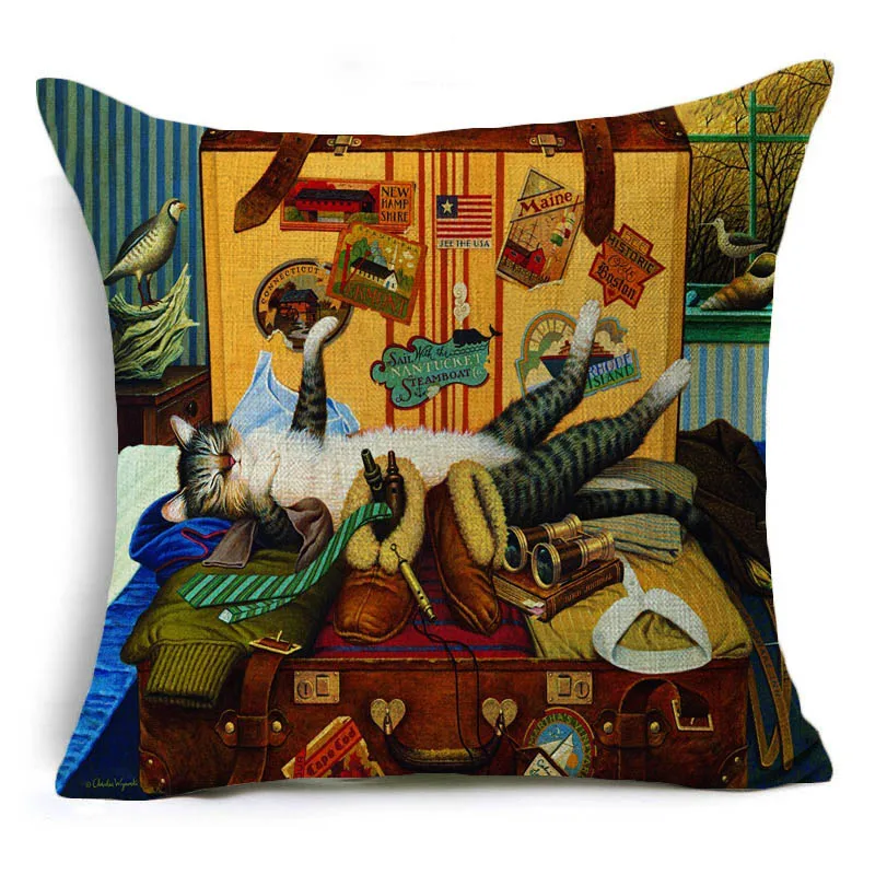 Comwarm Cartoon Square Cushion (Without Inner) Animal Cats Puppy Decorative Sleeping Travel Throw Pillow For Bedroom 43X43cm
Comwarm Cartoon Square Cushion (Without Inner) Animal Cats Puppy Decorative Sleeping Travel Throw Pillow For Bedroom 43X43cm