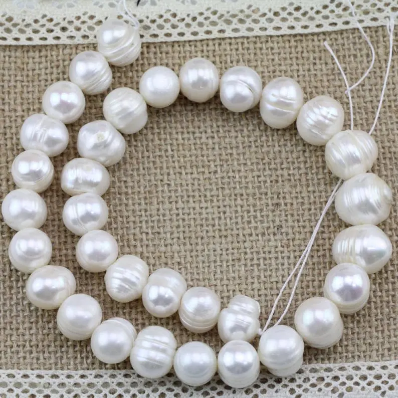 DIY Loose Pearl Jewellery,12mm Large Near Round Real Freshwater Pearl Loose Beads,15inches One Full Strand
DIY Loose Pearl Jewellery,12mm Large Near Round Real Freshwater Pearl Loose Beads,15inches One Full Strand