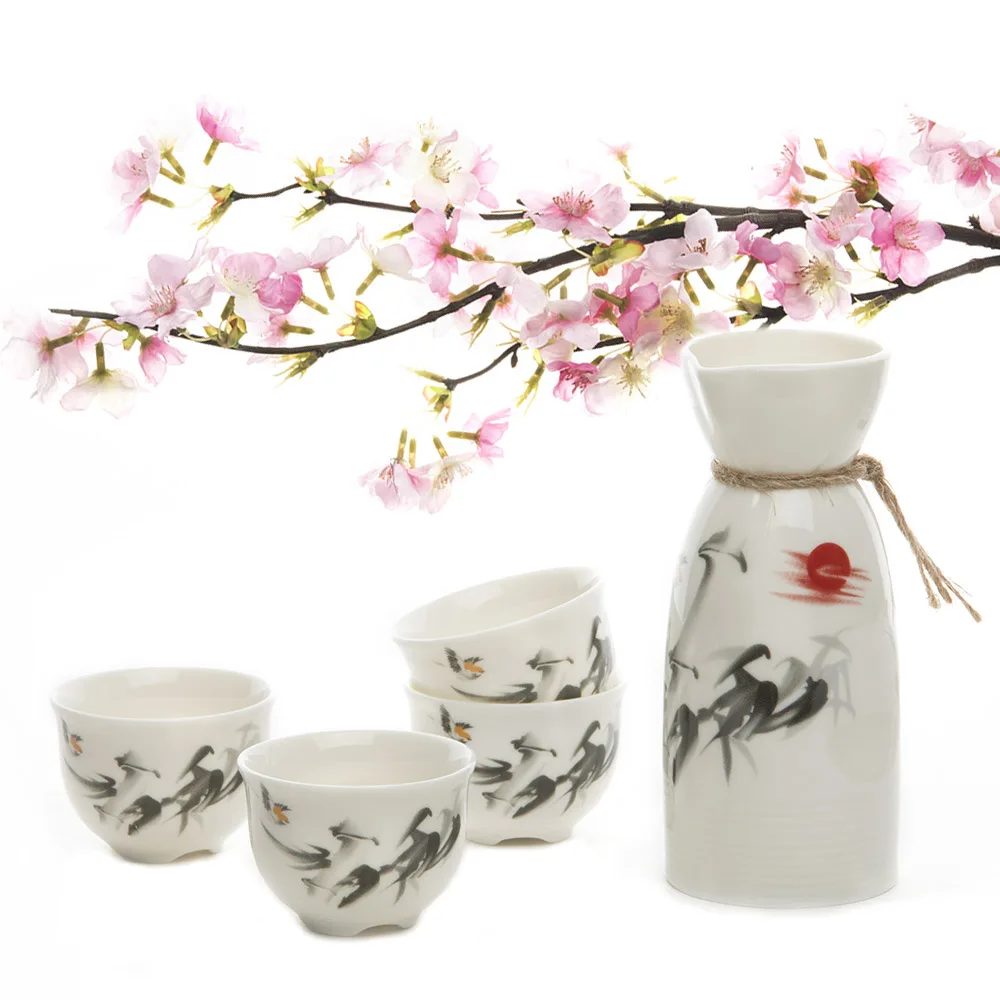 Chinese Tea Pot Set 1 Sake Pot + 4 Sake Cups Handmade Ceramics Pottery Porcelain Sake Set Handpainted Ceramics Sake Wine Pot Set
Chinese Tea Pot Set 1 Sake Pot + 4 Sake Cups Handmade Ceramics Pottery Porcelain Sake Set Handpainted Ceramics Sake Wine Pot Set