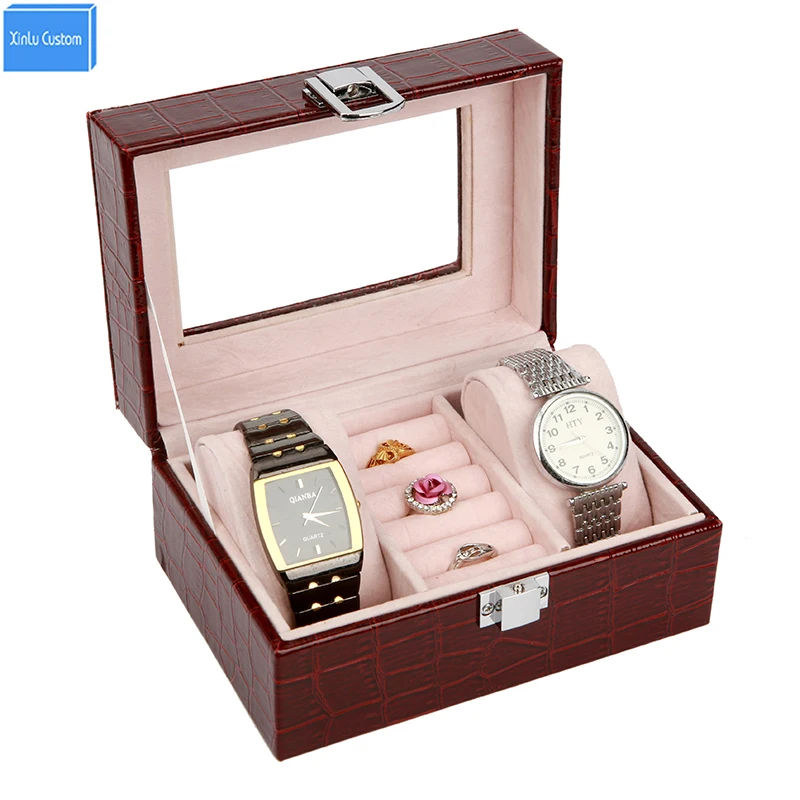 15% Discount Gift Women Black/RedCrocodile Pattem Brand Leather 2 Grids Watch Box Jewelry Ring Collecte Storage Case Organizador
15% Discount Gift Women Black/RedCrocodile Pattem Brand Leather 2 Grids Watch Box Jewelry Ring Collecte Storage Case Organizador