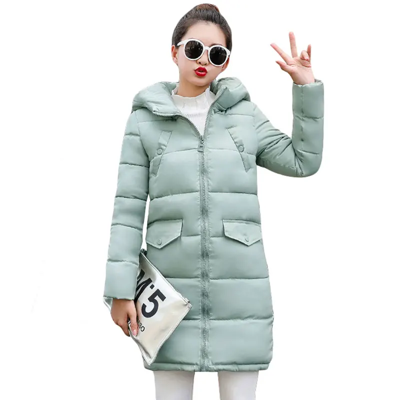 Fashion Hooded Coat Slim Down Cotton Padded Jacket Coat Female Thick Long Down Parkas Outwear Winter Jacket Women 2018 New
Fashion Hooded Coat Slim Down Cotton Padded Jacket Coat Female Thick Long Down Parkas Outwear Winter Jacket Women 2018 New