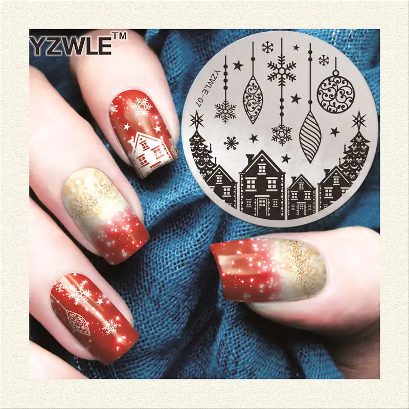 YZWLE 1 Sheet Stamping Nail Art Image Plate, 5.6cm Stainless Steel Template Polish Manicure Stencil Tools (YZWLE-07)
YZWLE 1 Sheet Stamping Nail Art Image Plate, 5.6cm Stainless Steel Template Polish Manicure Stencil Tools (YZWLE-07)