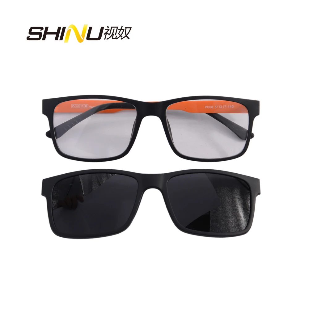 Ultralight TR90 Clip On Sunglasses Magnetic Polarized Clip On Glasses With Plain Eyeglasses Frame Multi-functional Eyewear
Ultralight TR90 Clip On Sunglasses Magnetic Polarized Clip On Glasses With Plain Eyeglasses Frame Multi-functional Eyewear