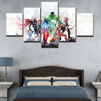 Modern Canvas Wall Art 5 Pieces The Avengers Pictures HD Printed Painting Poster for Living Room Modern Artwork Home Decor
Modern Canvas Wall Art 5 Pieces The Avengers Pictures HD Printed Painting Poster for Living Room Modern Artwork Home Decor