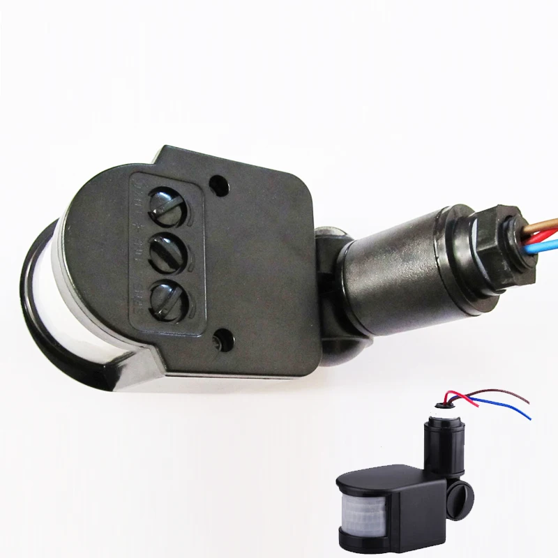 Hot Sale 2pcs 12M Black ABS Environmental Adjustable LED Outdoor AC90V-250V Infrared Motion Sensor Detector
Hot Sale 2pcs 12M Black ABS Environmental Adjustable LED Outdoor AC90V-250V Infrared Motion Sensor Detector