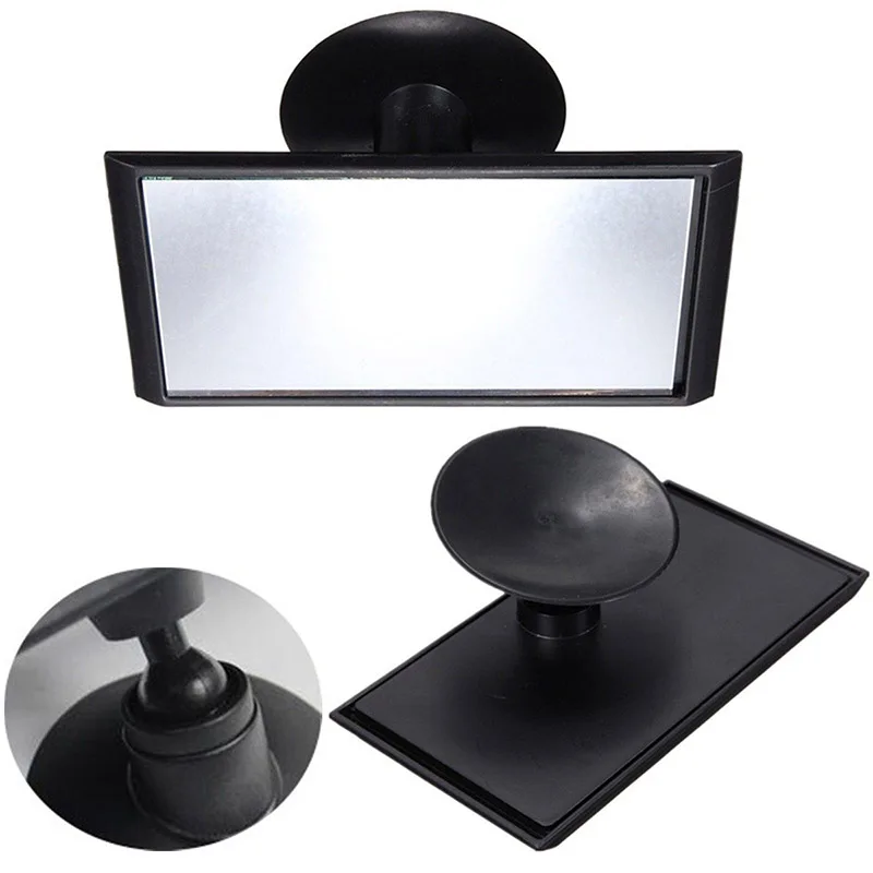 Universal Black 12cm Car Easy View Rear Back Seat Baby Child Safety Mirror Suction Mirror Rear Baby Mirror Auto Car Accessorie