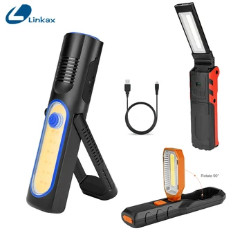 USB Rechargeable Working Light COB LED Flashlight Inspection Lamp with Magnetic Base Hook Outdoor Power Bank
USB Rechargeable Working Light COB LED Flashlight Inspection Lamp with Magnetic Base Hook Outdoor Power Bank