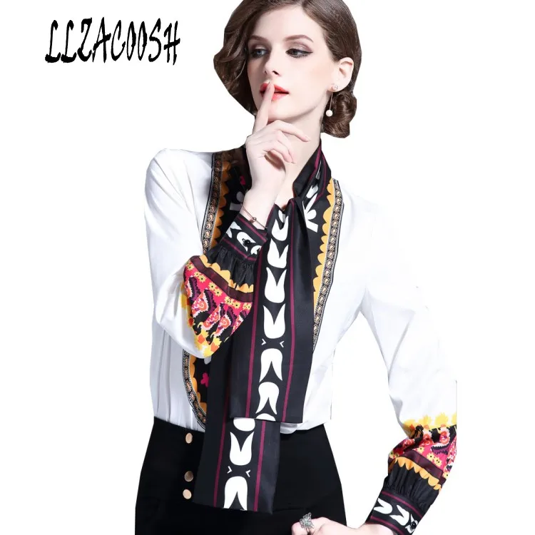 2018 Spring Long Sleeve Print Chiffon Shirts Women European Style Bow Tie Chiffon Blouses Lady Print Chiffon Tops
2018 Spring Long Sleeve Print Chiffon Shirts Women European Style Bow Tie Chiffon Blouses Lady Print Chiffon Tops
