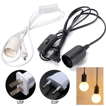 E27 Plug-In Hanging Pendant Light Bulb Socket Cord with Switch Wall Outlet Plug Adapter
E27 Plug-In Hanging Pendant Light Bulb Socket Cord with Switch Wall Outlet Plug Adapter
