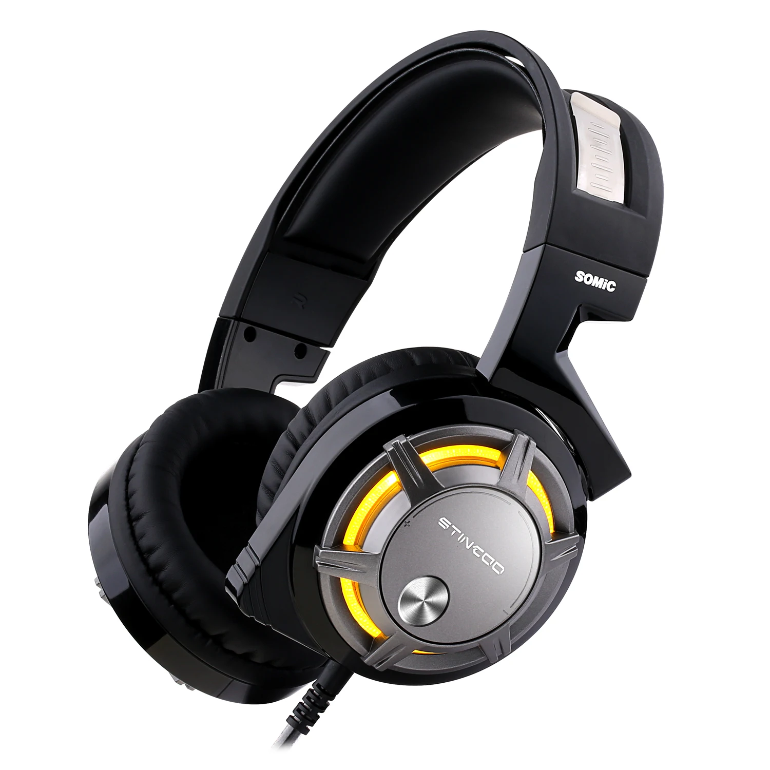 Somic G926 USB Gaming Headset with Microphone LED Light For PC Game Professional 7.1 Surround Sound Gaming Headphones(Black)
Somic G926 USB Gaming Headset with Microphone LED Light For PC Game Professional 7.1 Surround Sound Gaming Headphones(Black)
