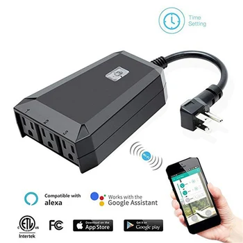 Outdoor Waterproof WiFi Smart Socket 1 In 3 Out Wireless Plug Adaptor Remote Control Electrical Sockets Smart Home Accessories
Outdoor Waterproof WiFi Smart Socket 1 In 3 Out Wireless Plug Adaptor Remote Control Electrical Sockets Smart Home Accessories
