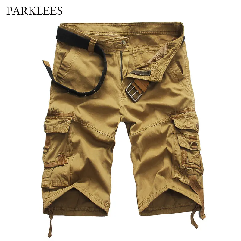 New Trend Cargo Shorts Men 2018 Summer Brand Mens Casual Knee Length Cotton Shorts Multi Pocket Loose Bermuda Masculina Khaki 38
New Trend Cargo Shorts Men 2018 Summer Brand Mens Casual Knee Length Cotton Shorts Multi Pocket Loose Bermuda Masculina Khaki 38