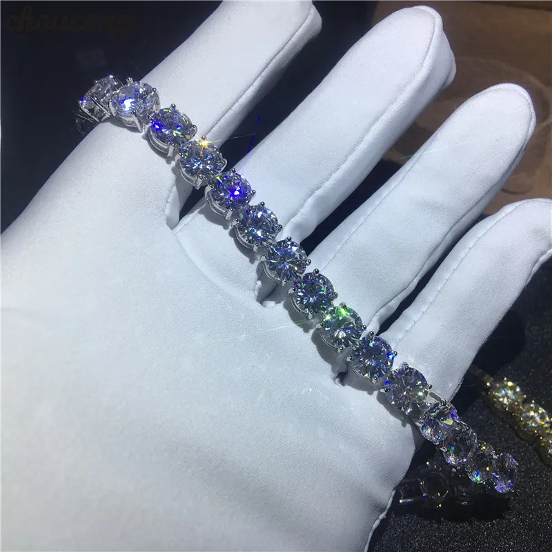 choucong Tennis bracelet White Gold Filled 8mm AAAAA Zircon cz Silver Colors Wedding bracelets for women Fashion Jewerly
choucong Tennis bracelet White Gold Filled 8mm AAAAA Zircon cz Silver Colors Wedding bracelets for women Fashion Jewerly