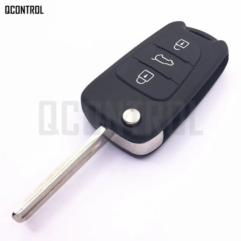 Дистанционный ключ QCONTROL для HYUNDAI i30 чип транспондер ID46 с лезвием TOY40 433 МГц CE0678|for