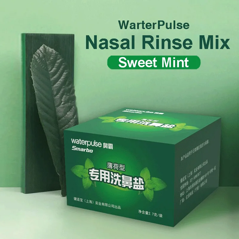 Waterpulse Mint Nasal Rinse Mix Salt 2.7g*30 Mint Sinus Rinse Irritation Gargle for Nose Wash Bottle Oral Irrigator Allergies
Waterpulse Mint Nasal Rinse Mix Salt 2.7g*30 Mint Sinus Rinse Irritation Gargle for Nose Wash Bottle Oral Irrigator Allergies