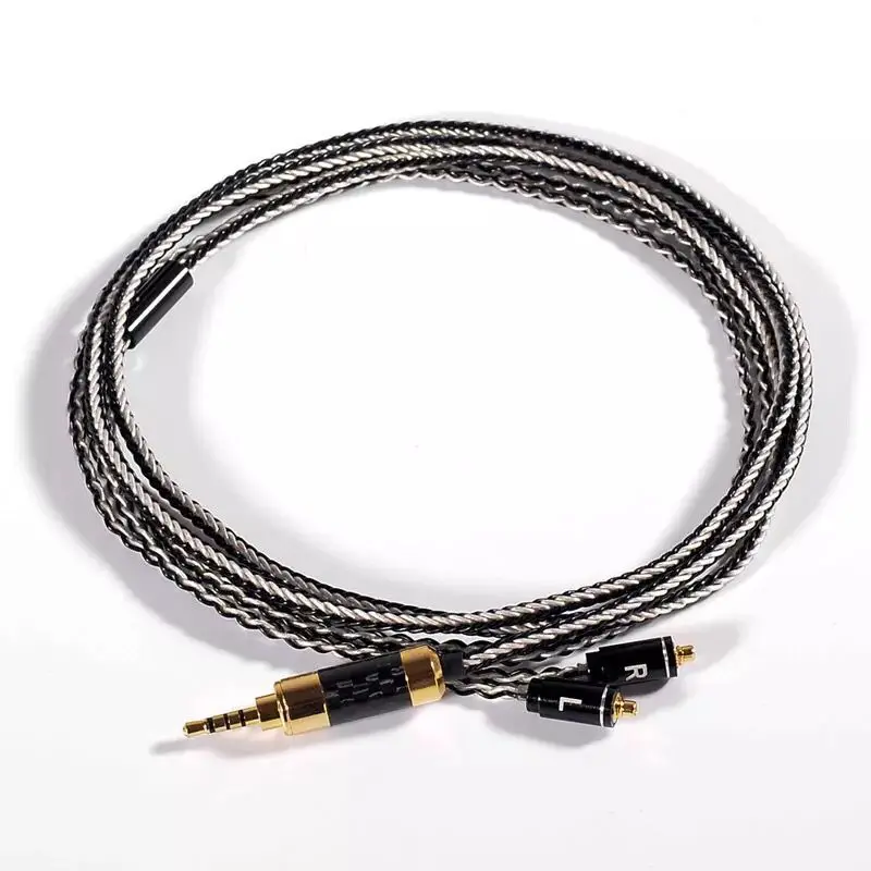 New Hand Made DIY Updated 8 Cores 6N 2.5mm Balanced Copper Plated Silver MMCX Headset Line Cable For SE525 SE535 SE846 UE900 LA
New Hand Made DIY Updated 8 Cores 6N 2.5mm Balanced Copper Plated Silver MMCX Headset Line Cable For SE525 SE535 SE846 UE900 LA