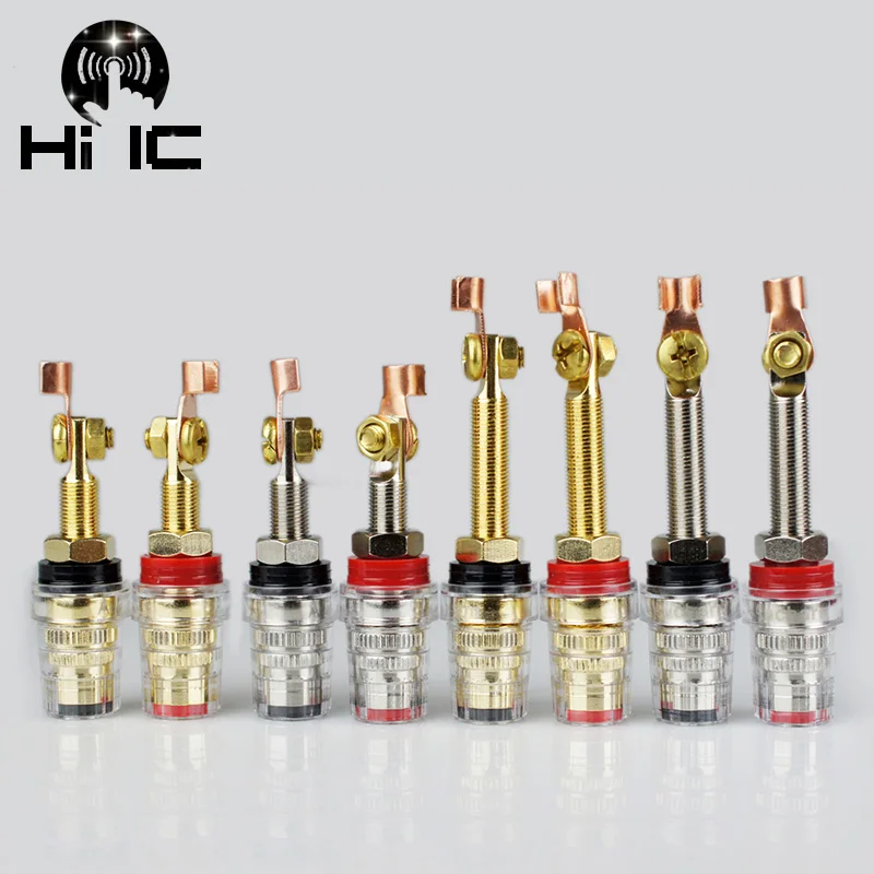 2pcs/1pair Gold plated Rhodium plated Couple Terminals Red Black Connector HiFi Amplifier Terminal Binding Post Speaker
2pcs/1pair Gold plated Rhodium plated Couple Terminals Red Black Connector HiFi Amplifier Terminal Binding Post Speaker