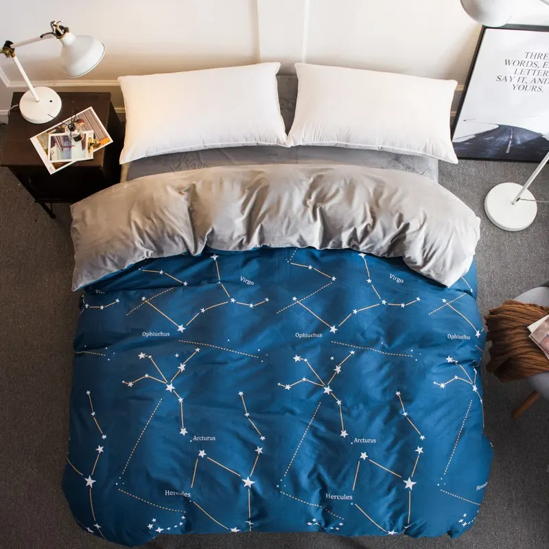 New Double-sided fabric Cotton Flannel splicing Printed Scenery Bedding Starry sky Duvet cover Twin Queen King size bedclothes
New Double-sided fabric Cotton Flannel splicing Printed Scenery Bedding Starry sky Duvet cover Twin Queen King size bedclothes