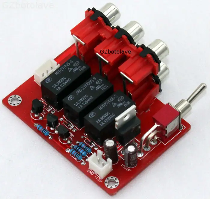 Free Shipping! Audio BOARD Switch plates RCA to RH2.54 Audio Input signal Selector Relay Board
Free Shipping! Audio BOARD Switch plates RCA to RH2.54 Audio Input signal Selector Relay Board