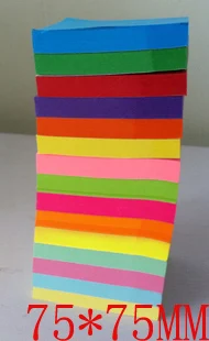 18color/lot 100pcs/color 75 *75mm Mixed Colors Sticky N Times Stickers Memo Pads Paper Notes
18color/lot 100pcs/color 75 *75mm Mixed Colors Sticky N Times Stickers Memo Pads Paper Notes