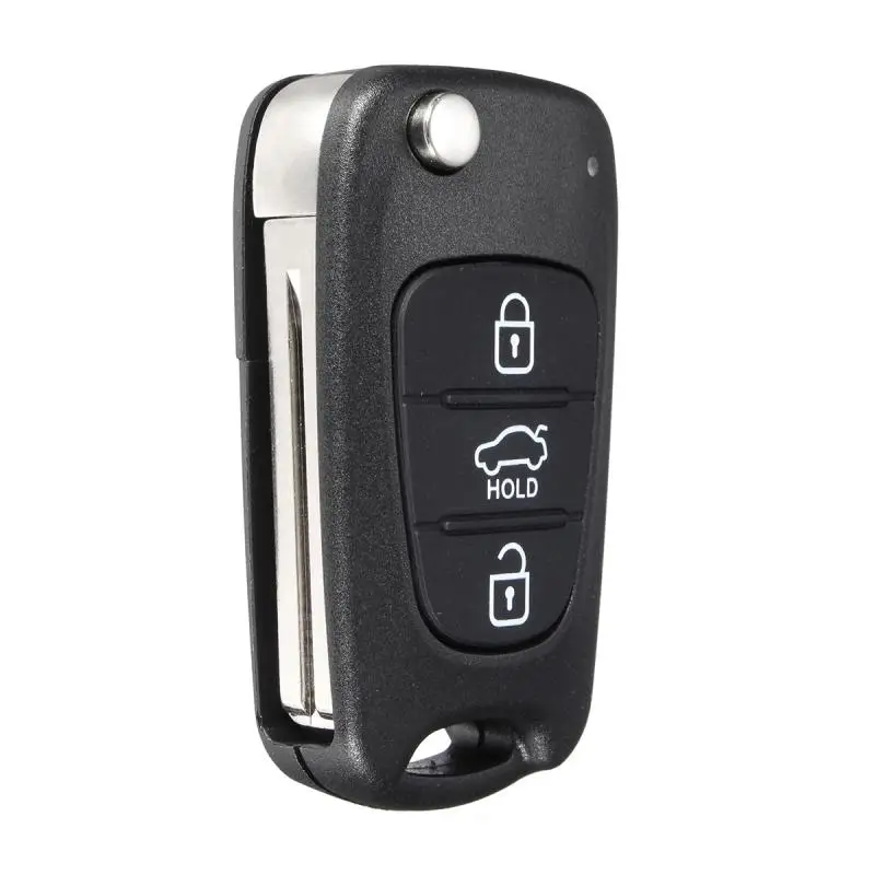 3Buttons Remote Folding Flip Key Case Fob Shell For KIA Soul Rondo SportageB SM
