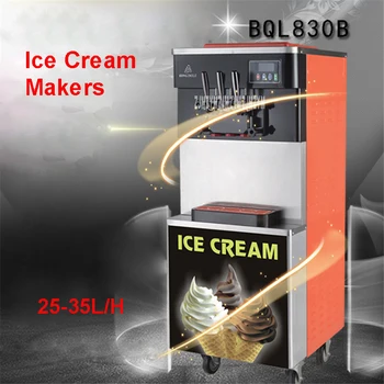 3 Tasteful Yogurt Commercial Soft Ice Cream Vertical Three-Color Machine Conto Gelato Maker 2000W BQL-830B 110V / 220V 25-35L /H
3 Tasteful Yogurt Commercial Soft Ice Cream Vertical Three-Color Machine Conto Gelato Maker 2000W BQL-830B 110V / 220V 25-35L /H
