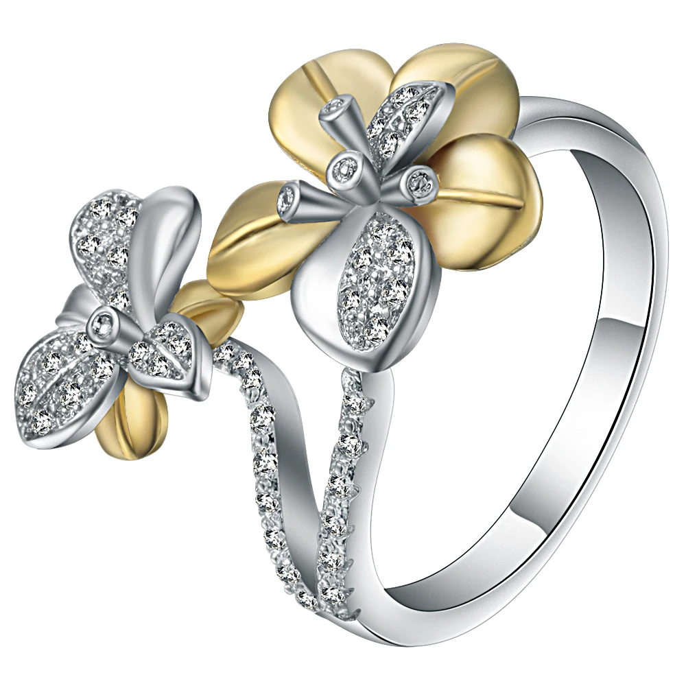 X-Jue Luxury Design Fashion Gold Color Flower Zircon Inlaid Crystal Rings For Women Engagement Silver Color Jewelry Gift Rings
X-Jue Luxury Design Fashion Gold Color Flower Zircon Inlaid Crystal Rings For Women Engagement Silver Color Jewelry Gift Rings