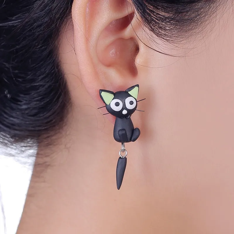 TTPAIAI 30 Handmade Polymer Clay Black Cat Stud Earrings For Women Girls Fashion Jewelry Cartoon 3d Mouse Animal Earrings
TTPAIAI 30 Handmade Polymer Clay Black Cat Stud Earrings For Women Girls Fashion Jewelry Cartoon 3d Mouse Animal Earrings